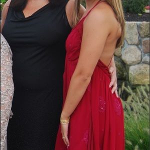 Free people maroon maxi dress